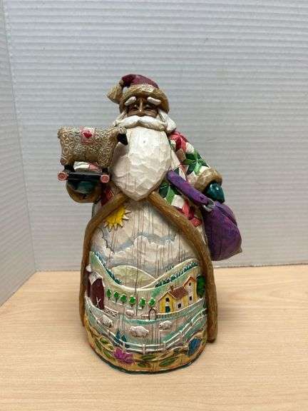 Jim Shore Heartwood Creek Roly Poly Santa ‘Christmas Warmth’ Figurine