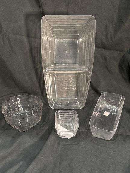 Longaberger Clear Plastic Serving Containers