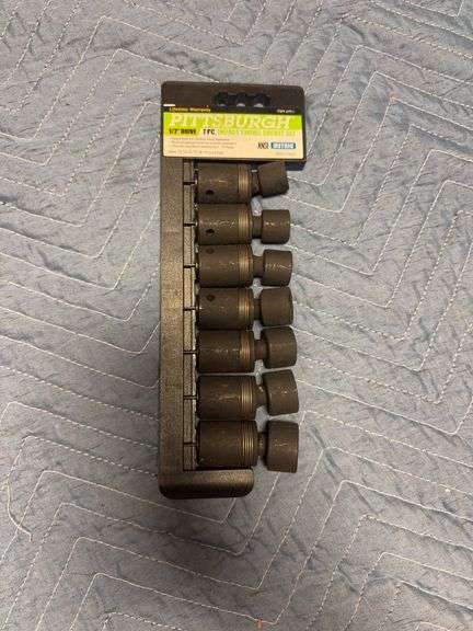 Pittsburgh 1/2” Drive 7pc Impact Swivel Socket Set
