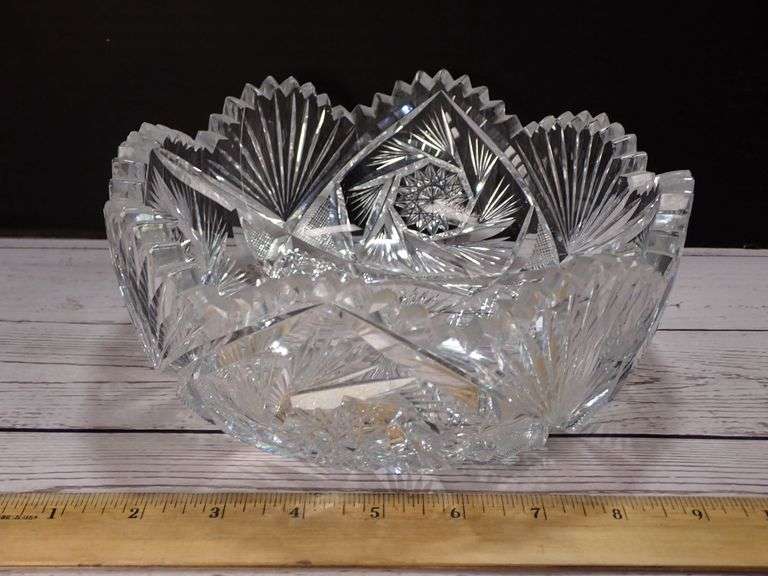 American Brilliant Period Cut Glass Bowl