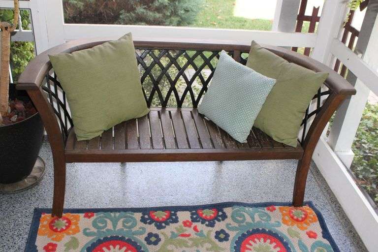 Wood Patio Bench
