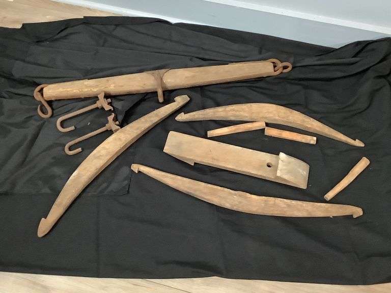 Antique Yoke and Hooks