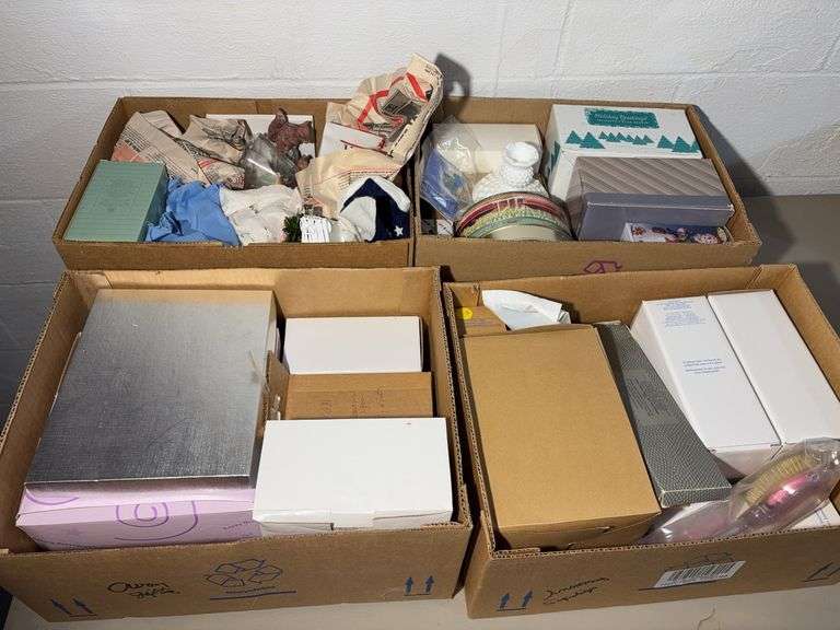 Four Boxes Miscellaneous Avon Products
