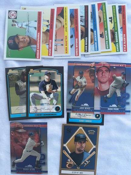Lot of miscellaneous baseball cards, including tops heritage SP‘s, and Derek Jeters