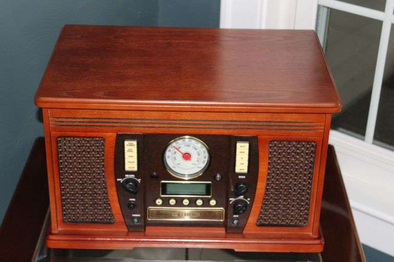 Wood Stereo Console