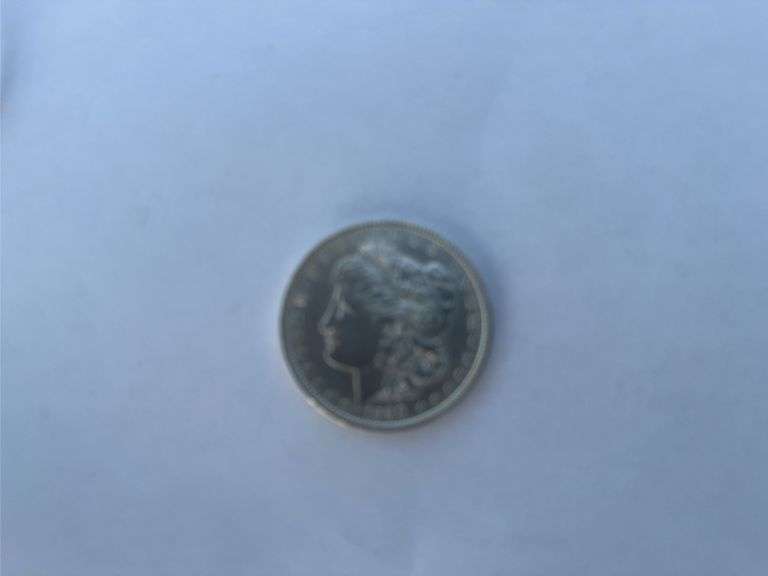 1890 Morgan silver dollar