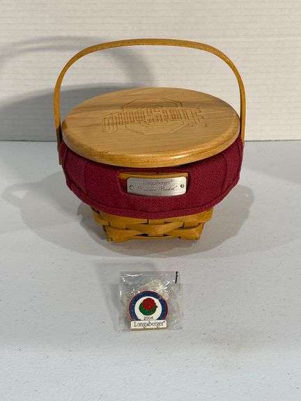 Longaberger 2005 Inaugural Basket with Lid