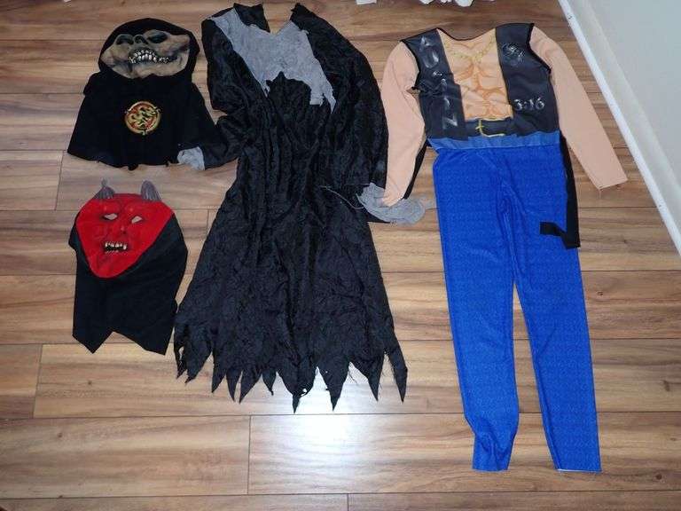 Halloween and WWE Costume Lot