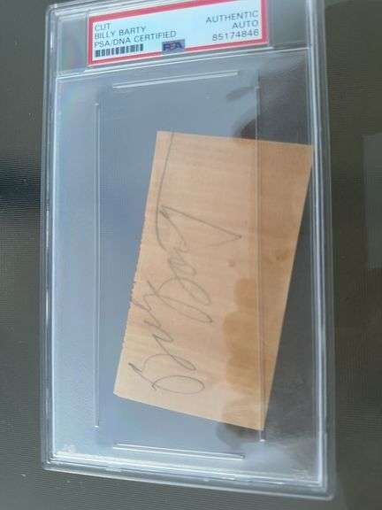 Billy Barty cut autograph PSA/DNA certified sealed