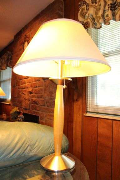 Wood And Metal Lamp