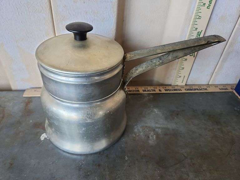 Vintage Comet The Popular Aluminum Double Boiler Made In USA