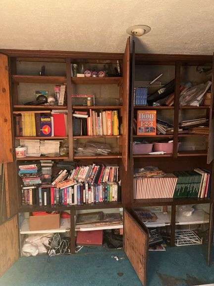 Contents of Cabinets (books, VHS tapes, etc.)