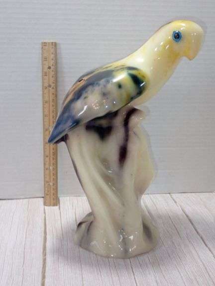 Parrot-Shaped Wax Candle Sculpture