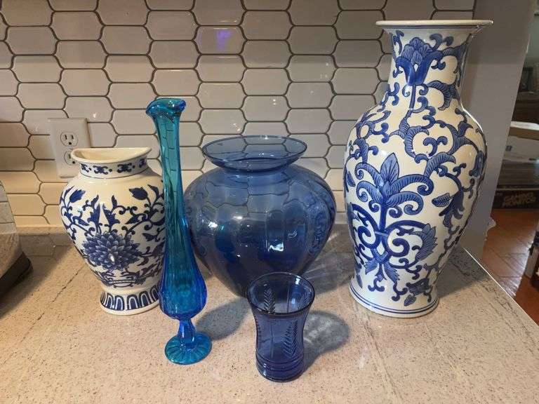 Blue Vases/Decor
