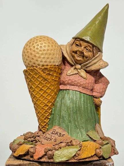 Tom Clark Gnome “Babe” Signed Hand-Carved Wooden Figurine w/Certificate