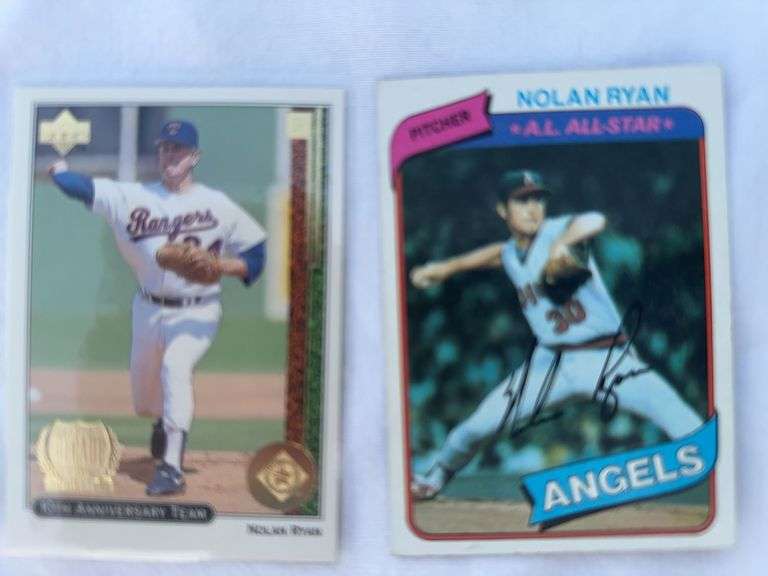Lot of 2 Nolan Ryan cards
