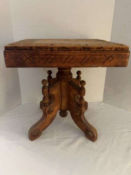 Antique Piano Stool