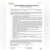 Thumbnail image of Acknowledgement of Terms and Conditions 