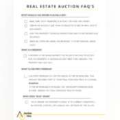 Thumbnail image of Real Estate Auction FAQ's
