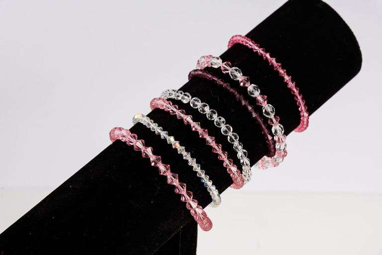 Group of Sparkly Beaded Bracelets