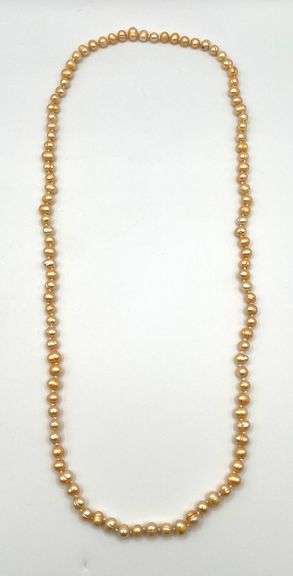 Gold Toned Culture Pearl Necklace