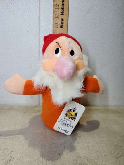 Grump Puppet 1987 Walt Disney 50th Anniversary Snow White Hand Puppet Grumpy ...