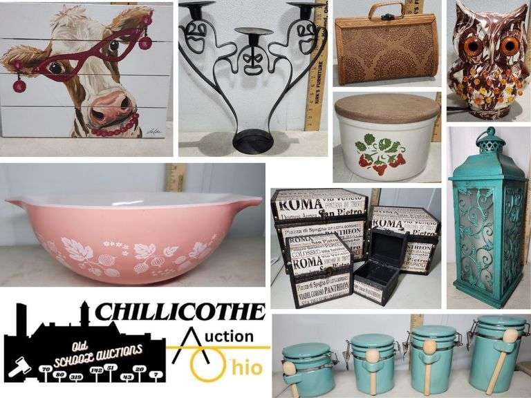 CHILLICOTHE: Uranium, Gooseberry Pyrex, Pottery, Hair Receiver's, Westmoreland, & More