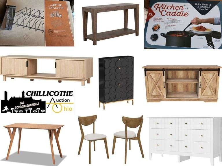 CHILLICOTHE: 58'' Walker Edison T.V. Cabinets, Dressers, Kitchen Islands And More