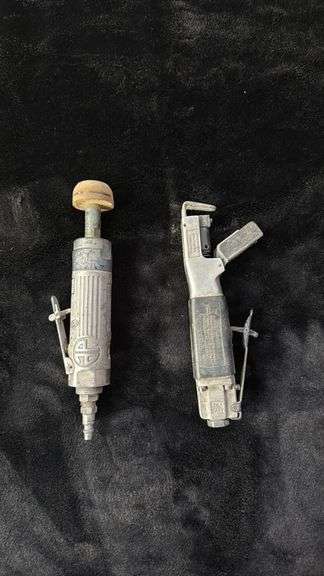 Two Vintage Air Tools: High-Speed Sander and Pneumatic Tool