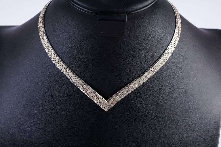 Designer Sterling Silver Necklace- Lovely!