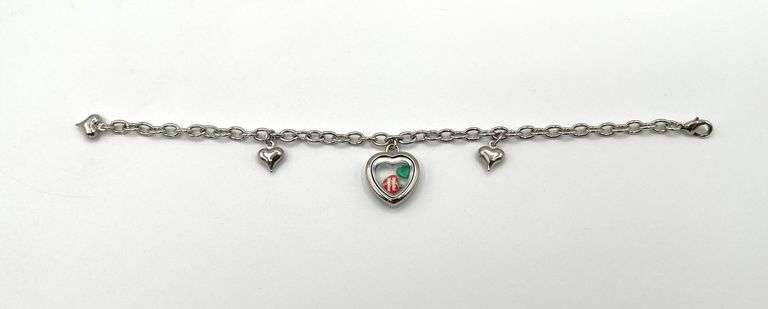 "Special Teacher"  Heart Charm Bracelet