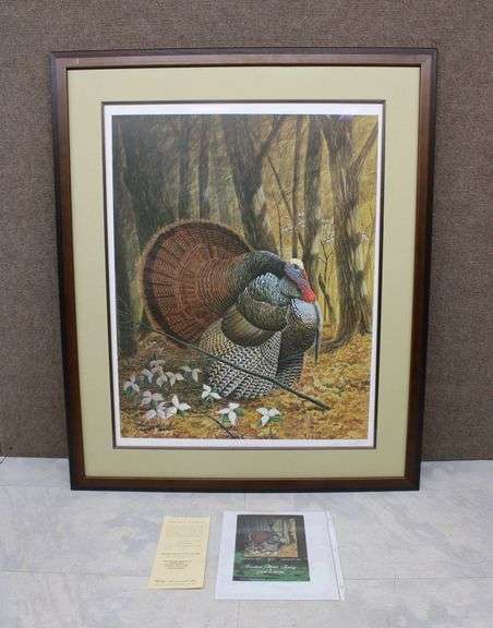 John A. Ruthven Signed and Numbered Print of Eastern Wild Turkey ...