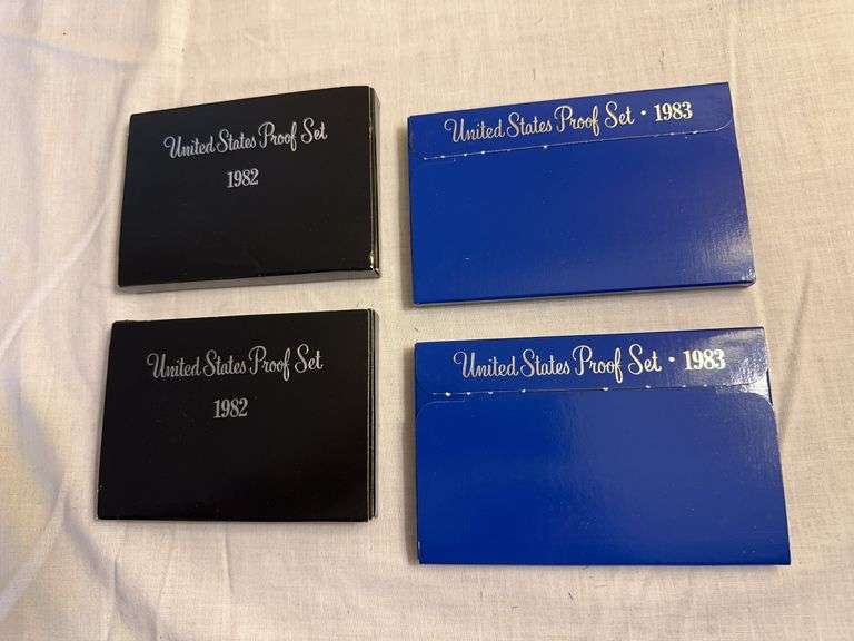 1982 + 1983 US proof sets-4 - Auction Ohio