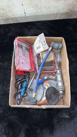 Mixed Hand Tools and Accessories in Box