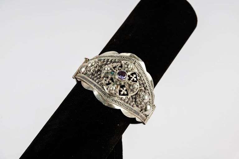 Large Sterling Silver 950 Marked Bracelet