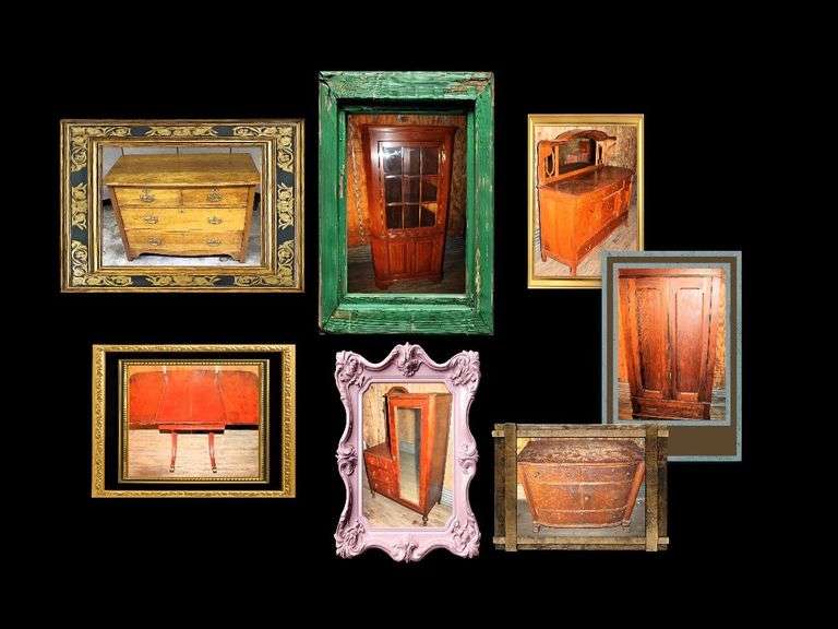 HENKEL-HARRIS! OAK! WALNUT! MAHOGANY TOO! A HOUSEFUL OF FURNITURE—WHAT WILL YOU DO? The TIGER-FLAKE FLASHES! The MIRRORS GO BRIGHT! CLICKITY-BIDITY ALL THROUGH THE NIGHT!