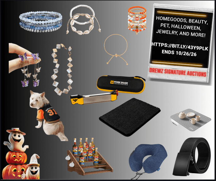 Halloween, Jewelry, HomeGoods, Beauty, Tools, and More! - Auction Ohio