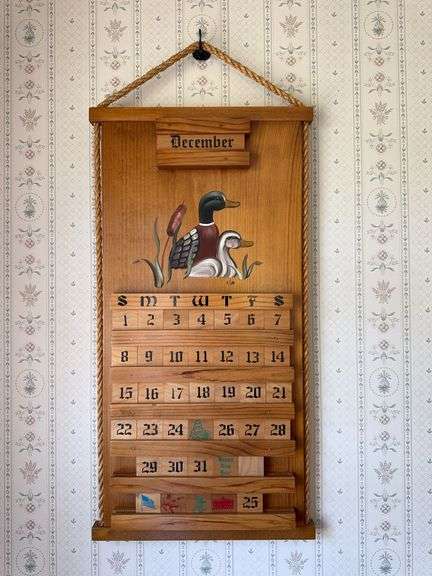 Arts & Crafts Style Duck Calendar - Auction Ohio