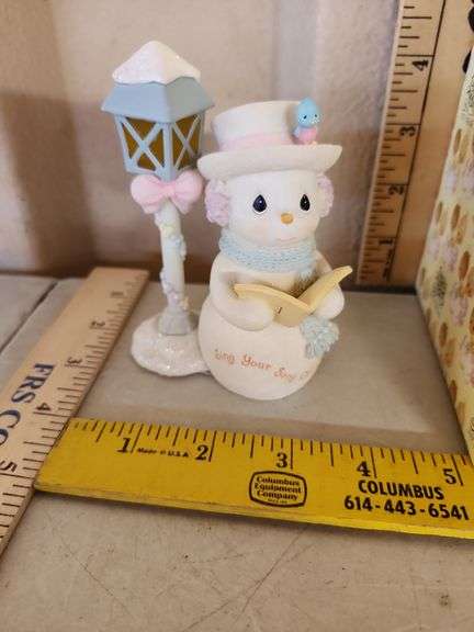 2005 Precious Moments Snowman In Top Hat, Musical In Box