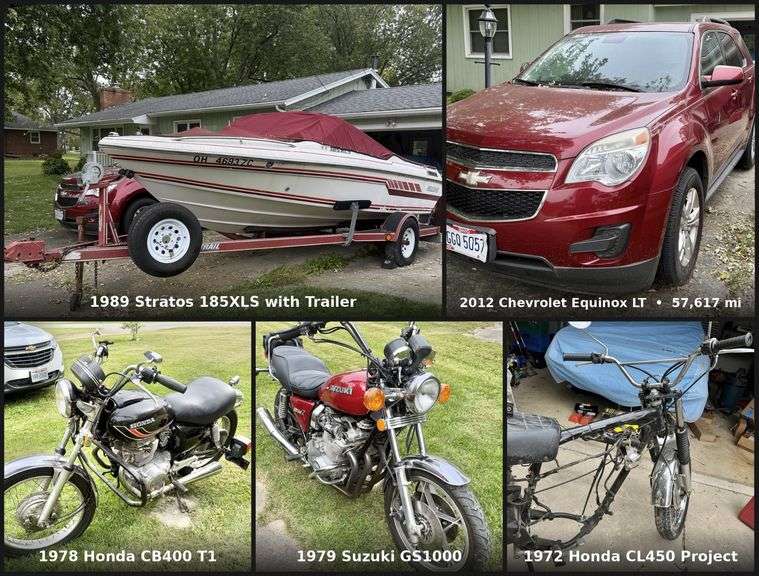 LIMA, OH - THE CHEVY ROLLS! THE STRATOS FLOATS! THE HONDA TWINS AND SUZUKI GET VOTES! FOUR WHEELS! TWO WHEELS! A BOAT IN THE MIX! CLICKITY-BIDITY—WHO’S MAKING THE FIX?