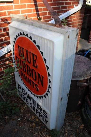 Blue Ribbon Paints Sign - Auction Ohio