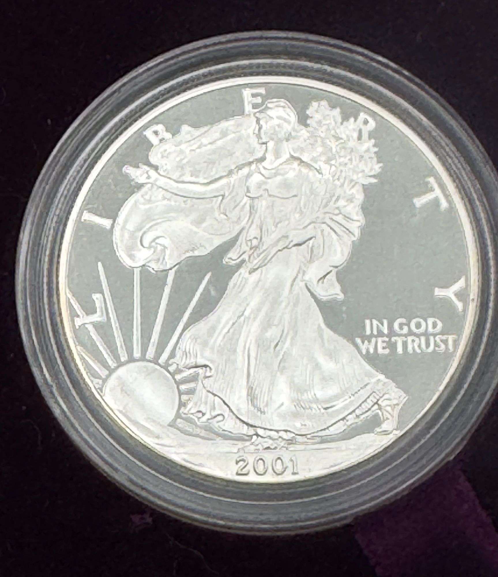 2001-W American Silver Eagle – 1 oz .999 Fine Silver Proof