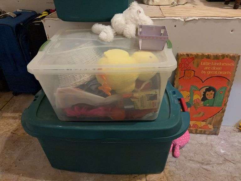 Easter Decor Storage Bins