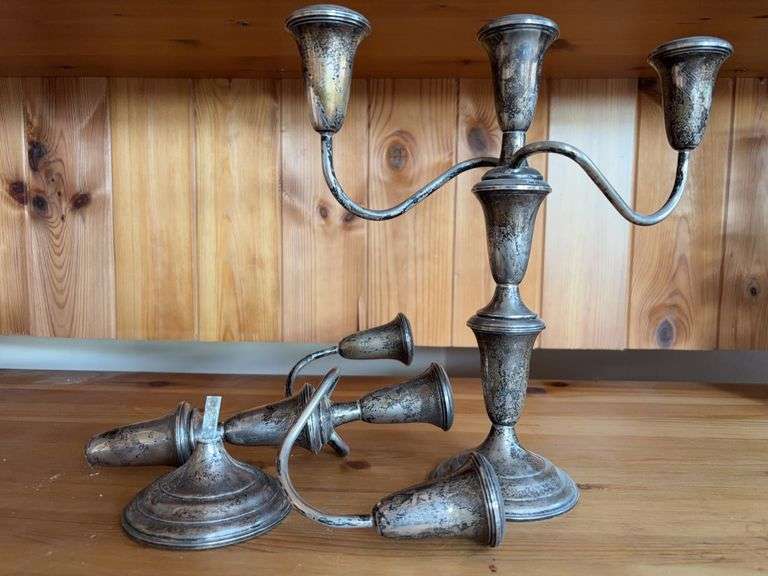 Sterling Candelabra 10″H Weighted