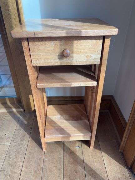 Wooden Side Table With Drawer