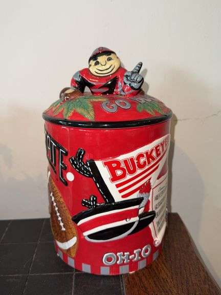 Ohio State Buckeyes 10-Inch Cookie Jar by Cheryl & Co.