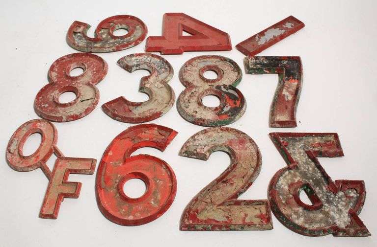 METAL NUMBERS AND LETTERS BY ADLER SILHOUETTE LETTER CO. - Auction Ohio