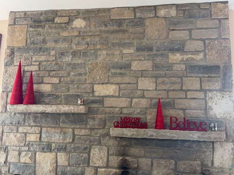 Christmas Decor Red Trees Believe Merry Christmas