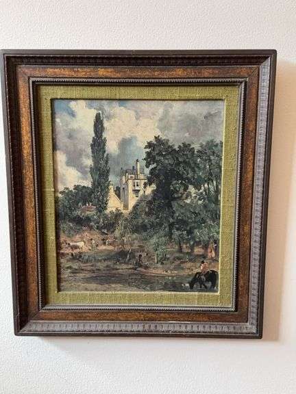 Reofect Reconstruction Print ‘The Grove’ by Constable in Wooden Frame, 18.5″H x 16.75″W