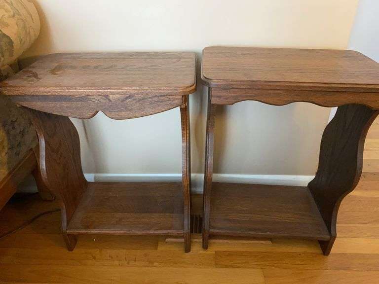 Pair of Wood Side Tables